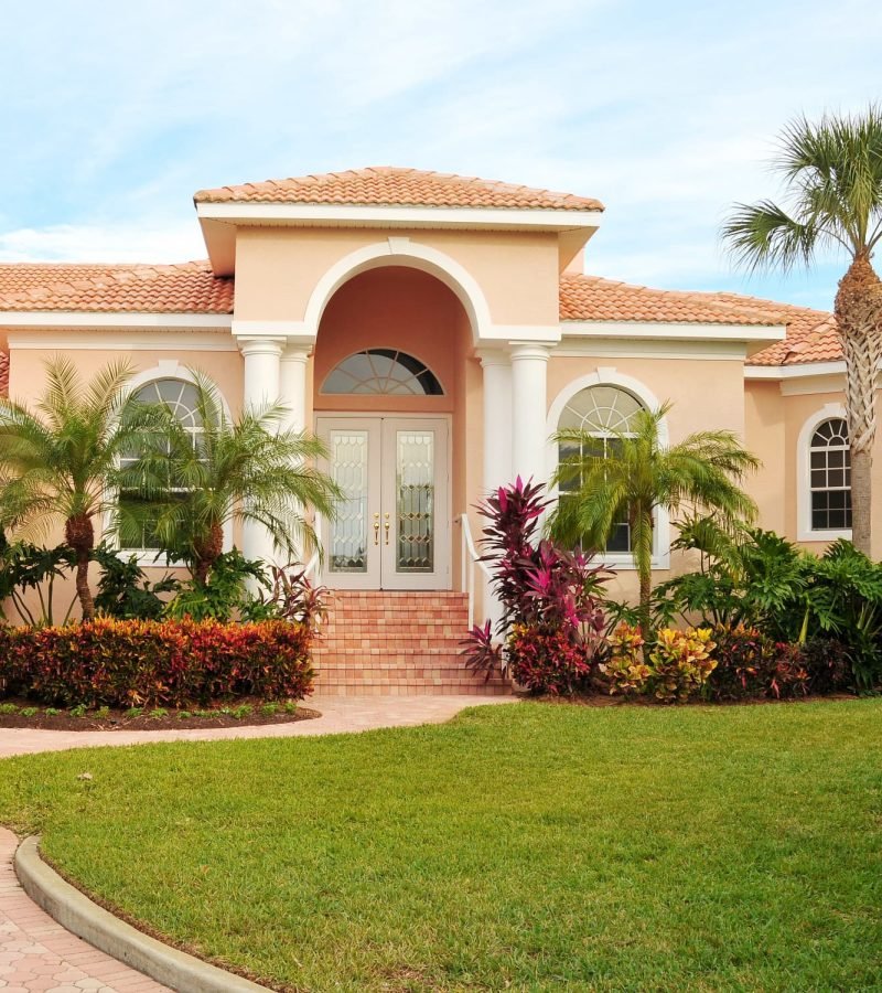 stucco home